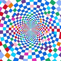 Abstract Graphic Element of abstract minimalistic symmetric psychedelic style backgrounds pattern spiral.