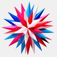 Abstract Graphic Element of flower minimalistic symmetric psychedelic style art graphics origami.