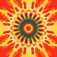 Abstract Graphic Element of sun minimalistic symmetric psychedelic style backgrounds graphics pattern.