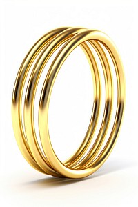 Big and long coil spring shape gold jewelry shiny.