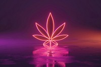 Cannabis light outdoors purple.