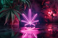 Cannabis light christmas neon.