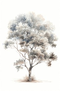 A tree painting drawing sketch.