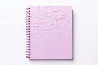 Grunge pastel notebook with ripped diary white background creativity.