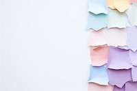 Pastel colors border paper with ripped backgrounds white background variation.
