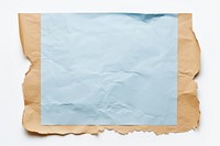 Vintage blue poster with ripped paper backgrounds white background.