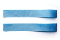 Blue color washi tape paper white background turquoise.