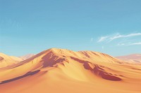Sand dune desert sky outdoors horizon.