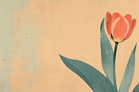 Tulip backgrounds painting flower.