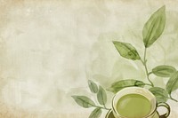 Green tea backgrounds drink plant.