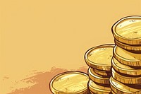 Gold coins backgrounds money investment.