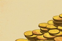 Gold coins backgrounds money arrangement.