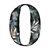 Jewelry number font white background.