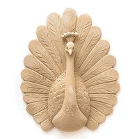 Flat Sand Sculpture a peacock animal bird art.