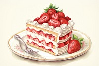 Stawberry cake strawberry dessert fruit.