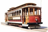 San Francisco cable car vehicle tram bus.