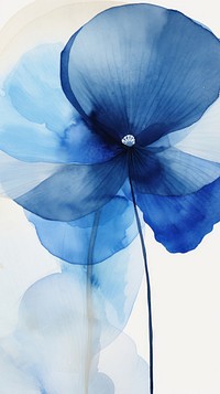 Blue flower abstract petal plant.