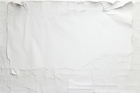 Torn strip of paper newspaper white backgrounds white background.