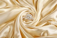 Ring on Silky Fabric ring jewelry silk.