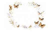 Butterflies border frame invertebrate butterfly pattern.