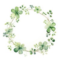 Lucky clover wreath pattern plant leaf.