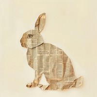 Paper bunny art animal rodent.