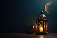 Ornamental Arabic lantern candle night.