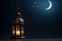 Ornamental Arabic lantern night moon.