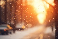 Snow fall light backgrounds outdoors.