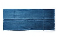 Dark blue adhesive strip backgrounds linen denim.