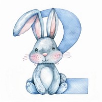 Bunny alphabet 2 drawing mammal animal.