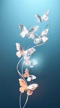 A group of butterflies pattern accessories chandelier.
