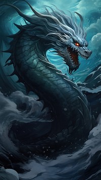 White dragon darkness nature animal.