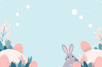 Memphis rabbit easter frame backgrounds outdoors cartoon.