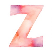 Letter Z text white background letterbox.