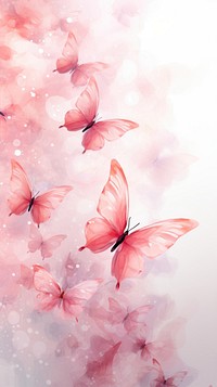 Pink butterflies pattern flower petal.