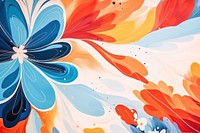 Memphis flower abstract shape backgrounds painting pattern.