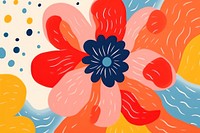 Memphis flower abstract shape backgrounds painting pattern.