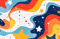 Stars abstract shape backgrounds line art.