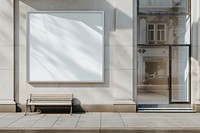 Contemporary shop front window floor transportation.