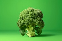 Brocoli on green background vegetable broccoli plant.
