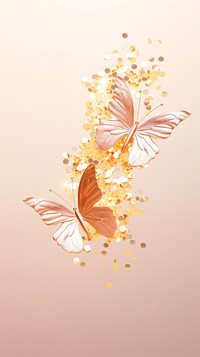 Butterflies in aesthetic glitter style pattern chandelier butterfly.