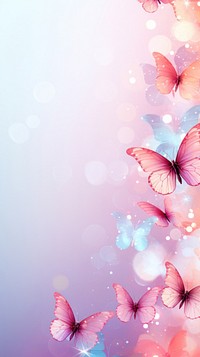 Butterflies aesthetic glitter style outdoors | Premium Photo ...