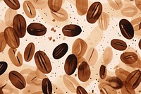 Coffee beans abstract shape backgrounds refreshment freshness.