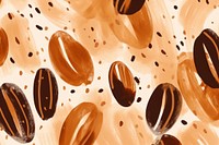 Coffee beans abstract shape backgrounds food magnification.