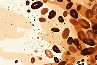 Coffee beans abstract shape backgrounds line refreshment.