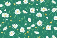 Cute flowery green background backgrounds outdoors pattern.