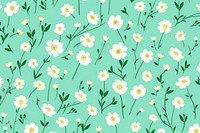 Cute simple flowery green background backgrounds pattern plant.