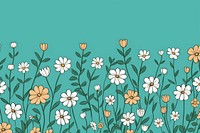 Cute simple flowery green background backgrounds outdoors pattern.