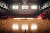 Empty basketball gym stage sports architecture auditorium.